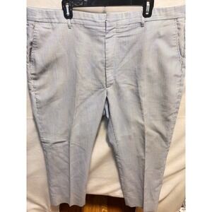 Mark Fore & Strike Seersucker Stripe Pants Men's Size 44x 28.5 Blue White